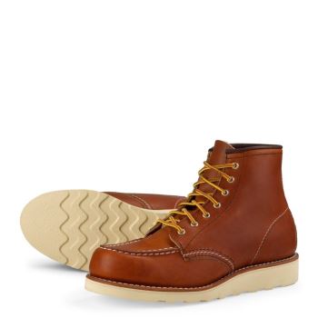 Red Wing 6-inch Classic Moc Short Boot in Oro Legacy Leather Wandelschoenen Dames DonkerBruin - 3375